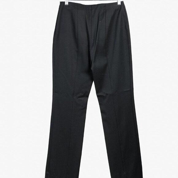 Emporio Armani 2005 Vintage Back-Seam Black Wool Pants - Picture 2 of 8